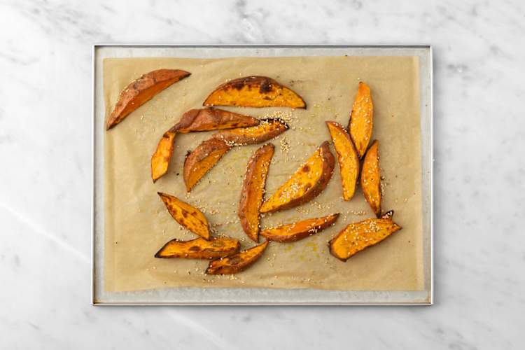 Süßkartoffeln backen