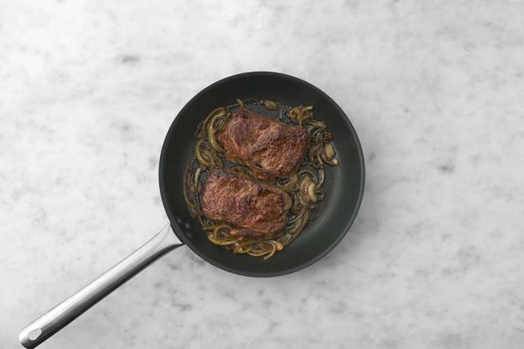Steak bakken