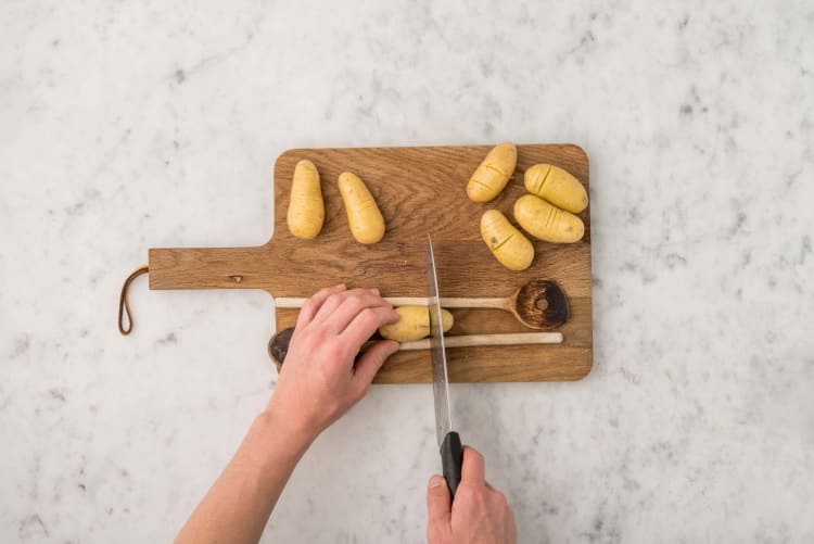 Hasselback the Potatoes