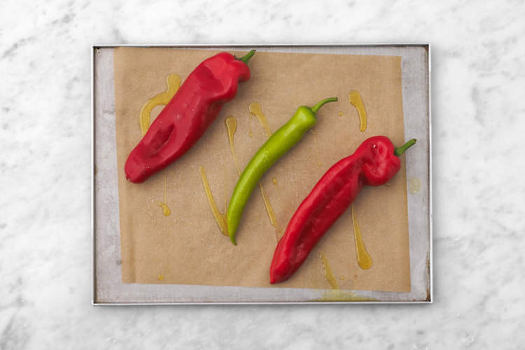 Paprika bakken