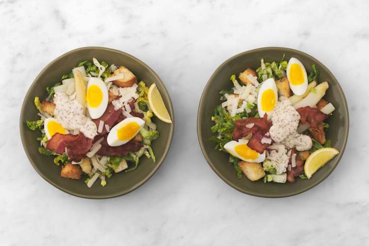 Salade serveren