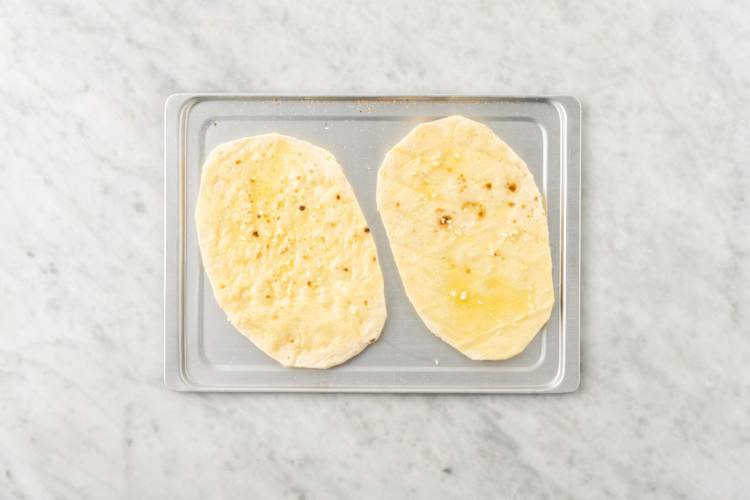 Make garlic flatbreads