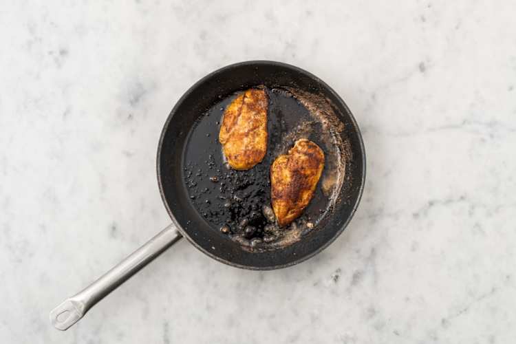 Cook plant-based protein shreds