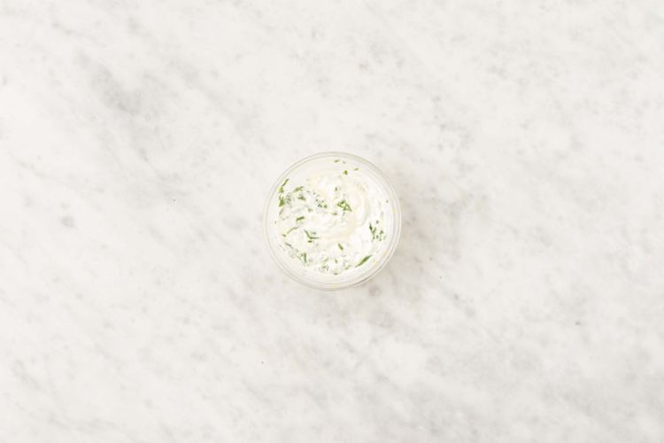 Prep and make lemon aioli