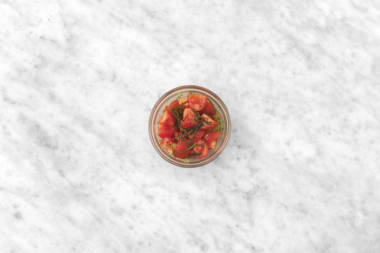 Marinate tomatoes