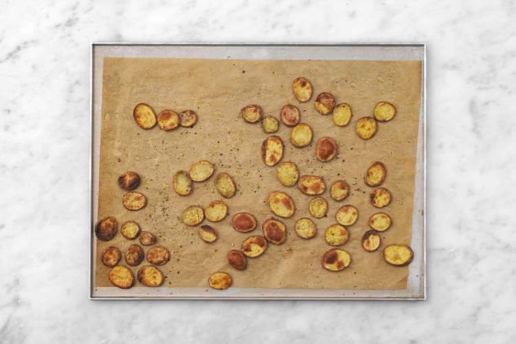 Prep and roast potatoes