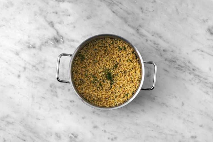 Tillsätt dressing