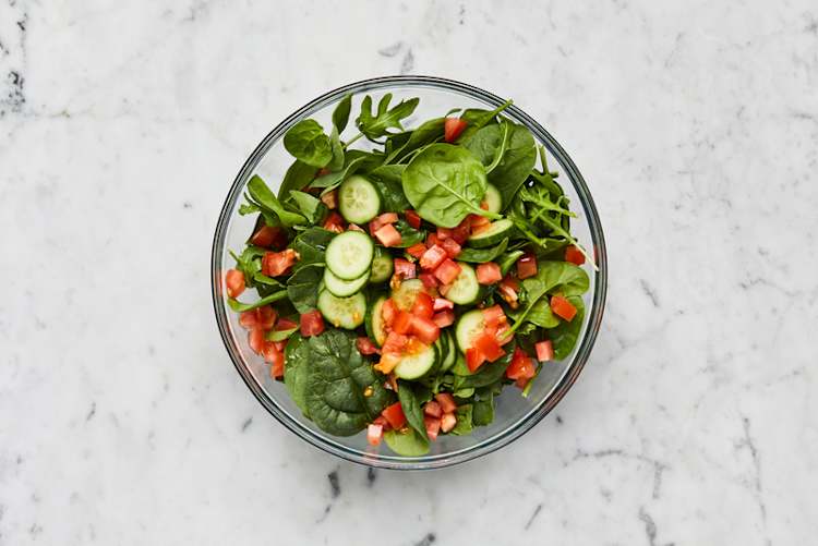 Finish prep and make dressing