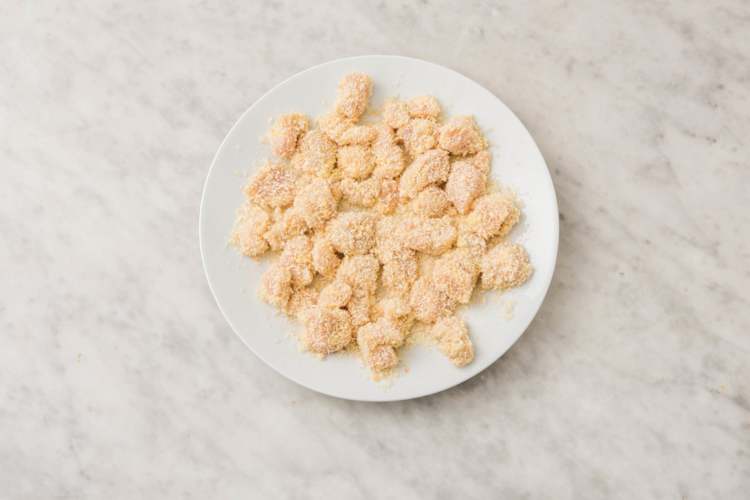 Poulet panieren