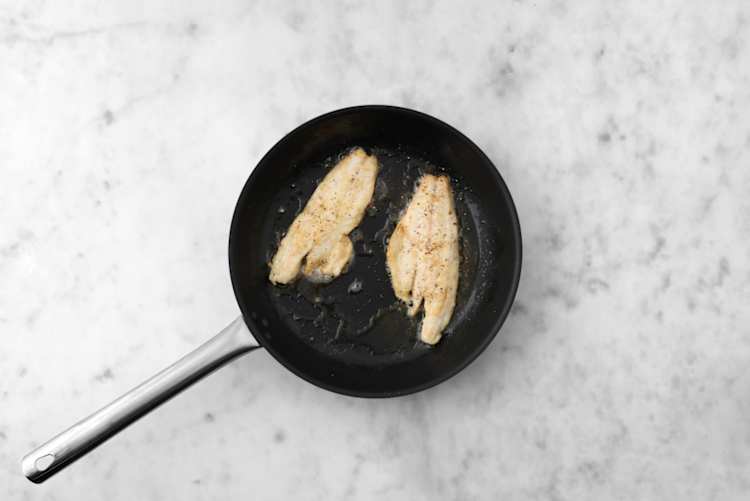 Fisch anbraten
