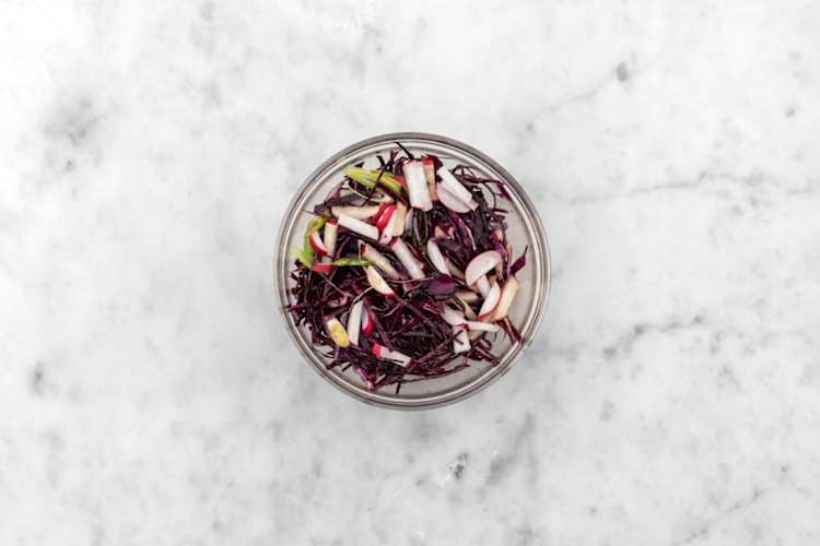 Make sauce and slaw