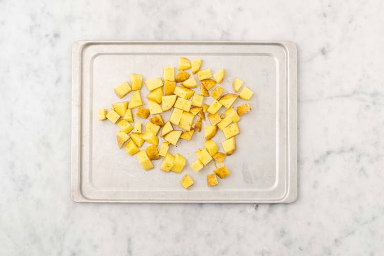 Prep and roast potatoes