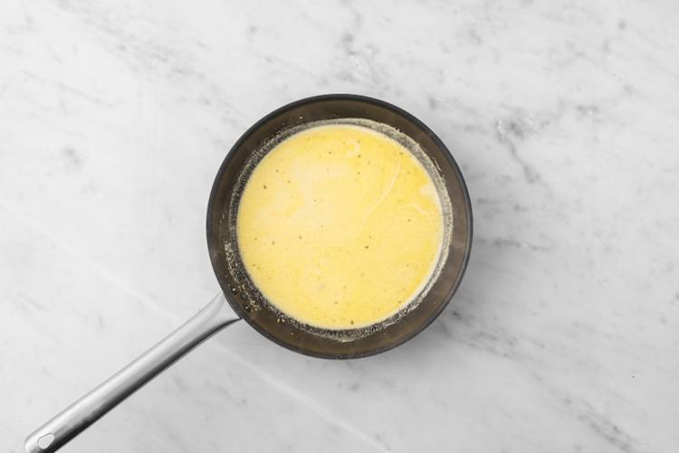 Make lemon cream sauce