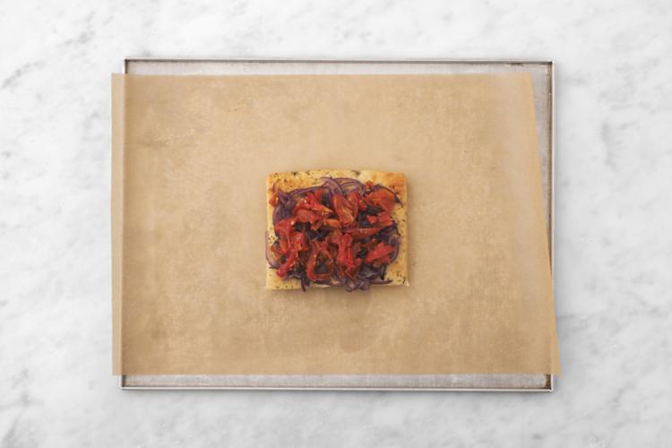 Condire la focaccia