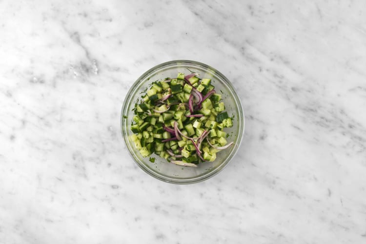 Salat vorbereiten