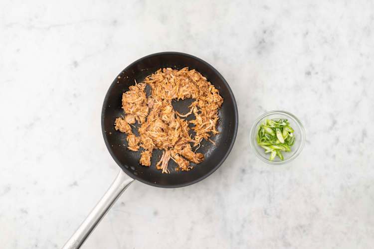 Pulled chicken bereiden