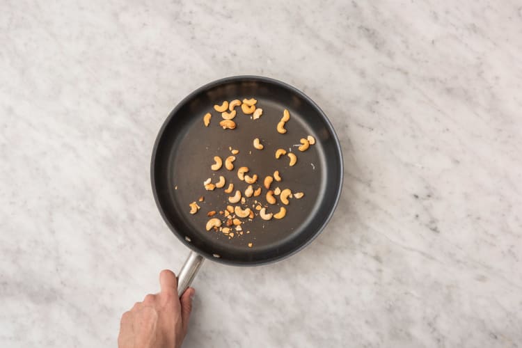 Prep and toast cashews