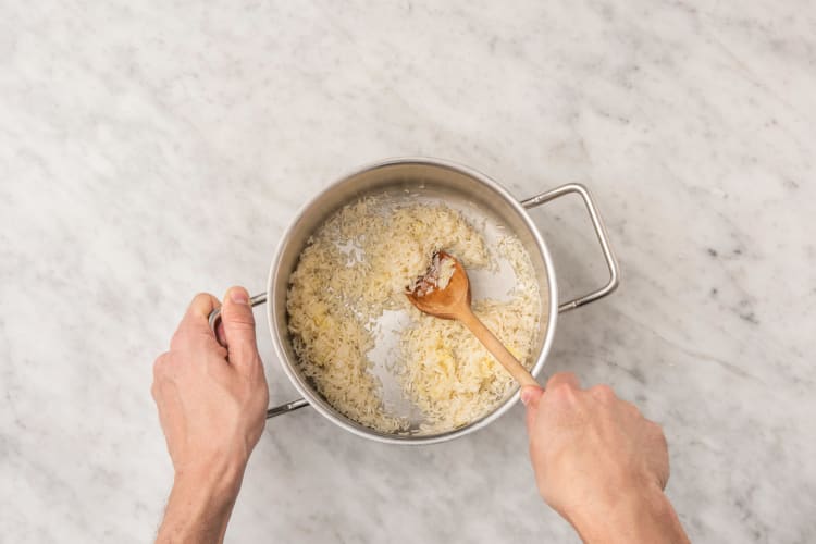 Cook rice 