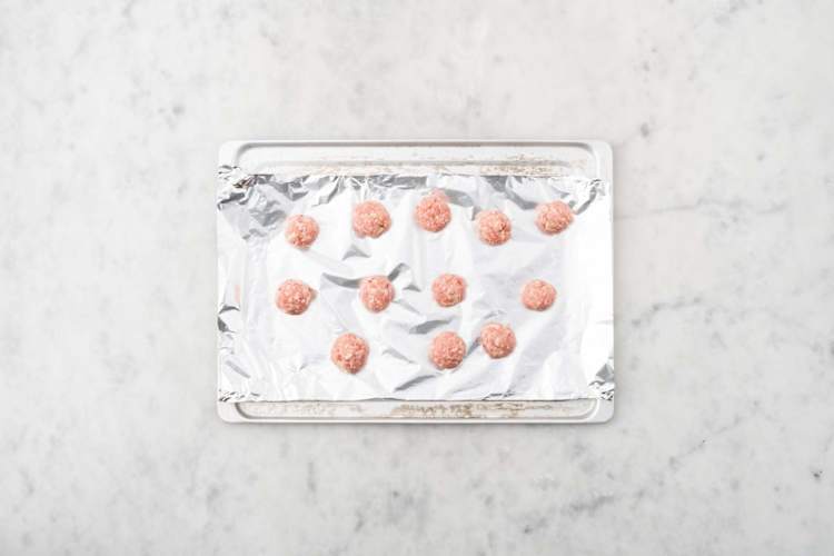 Make Beyond Meat® meatballs
