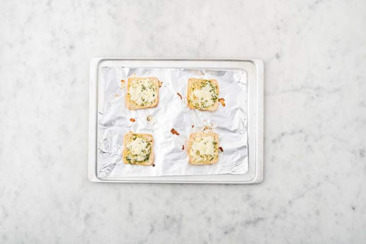 Make cheesy toasts
