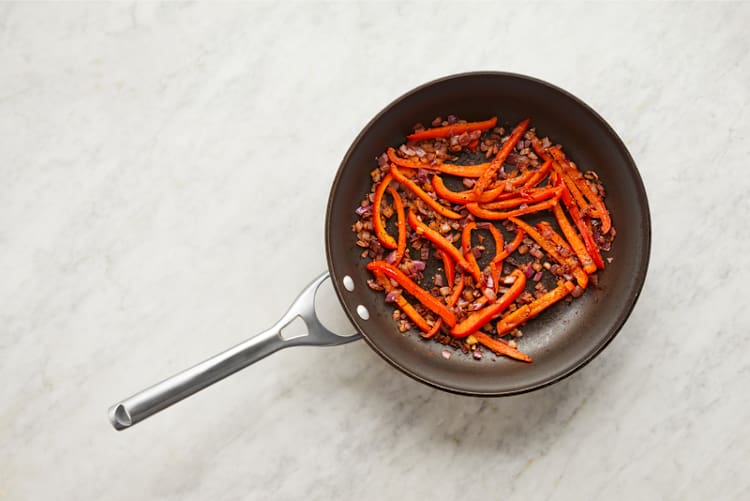 Cook veggies
