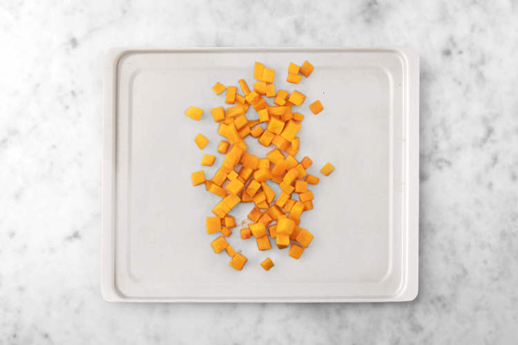 Prep and roast sweet potatoes