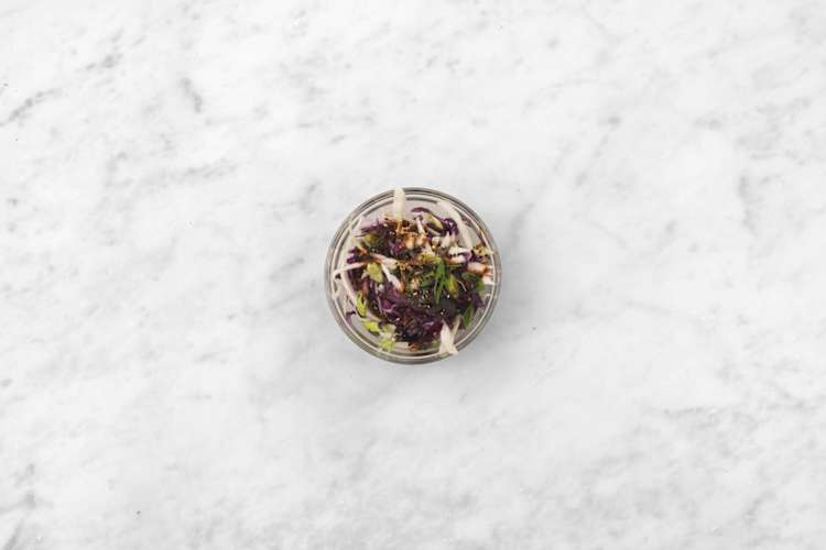 Make slaw and serve