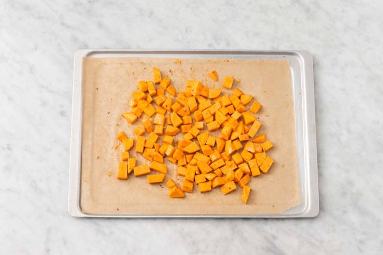Roast sweet potatoes