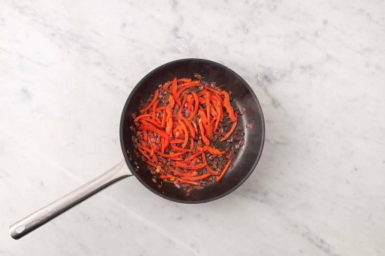 Paprika stoven