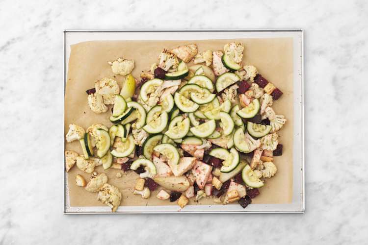 Tilsæt zucchini