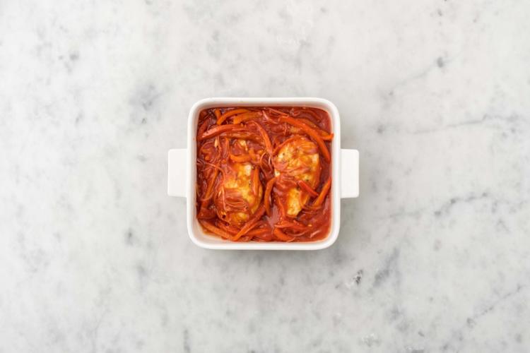 Hähnchen backen