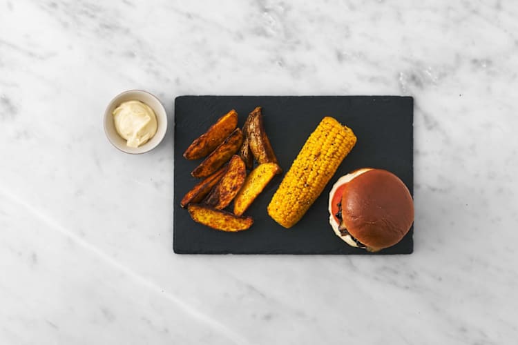 Burger anrichten