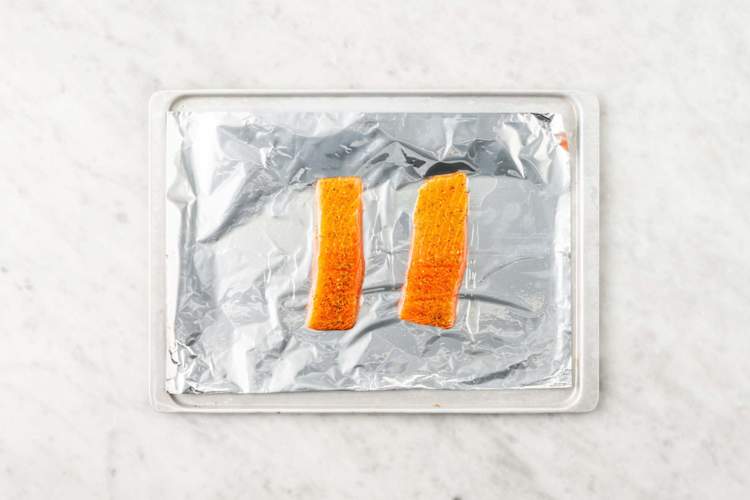 Broil salmon