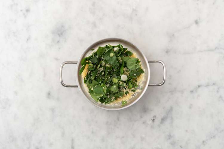 Make bulgur salad