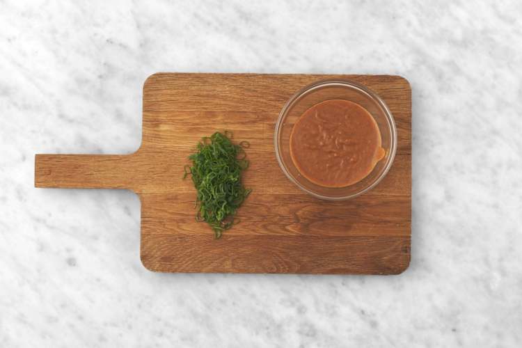 Mix your Peanut Dressing