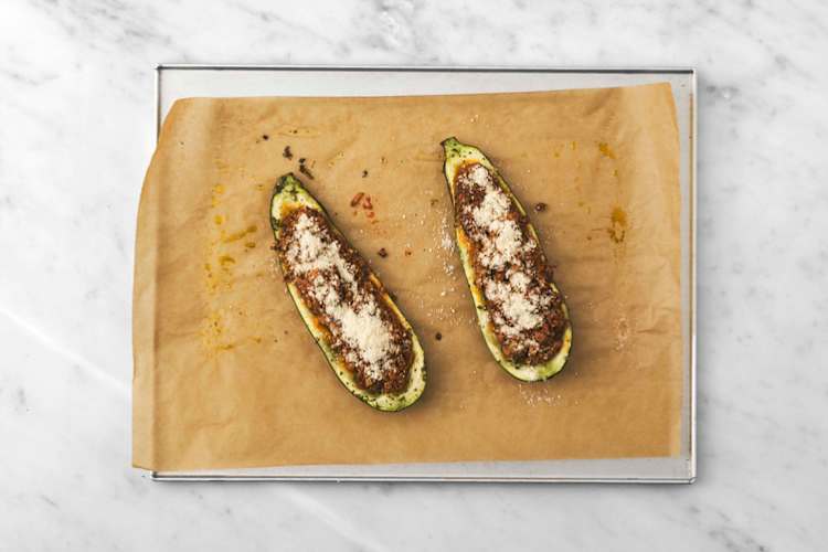 Fyld zucchini