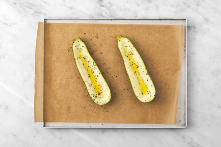 Tilbered zucchini