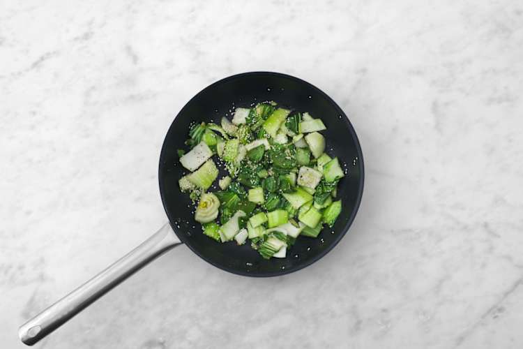 Stek pak choi