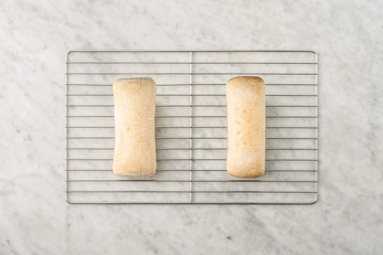 Heat the ciabatta