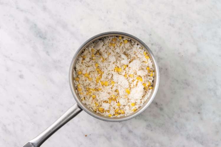 Finish the corn rice 