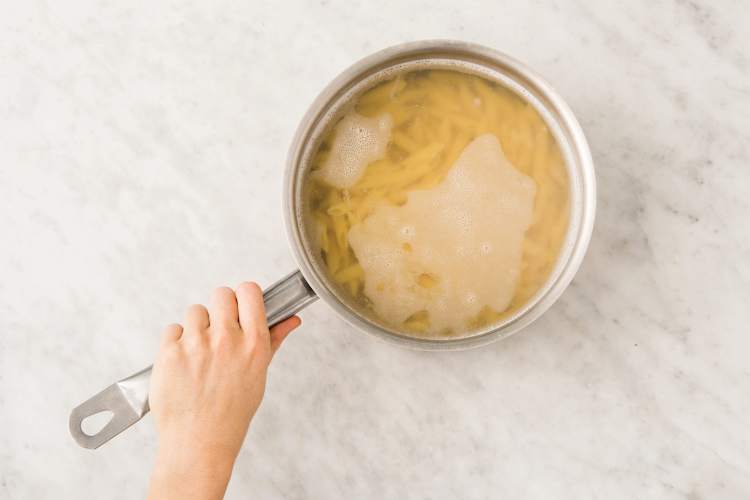 Cook the penne 