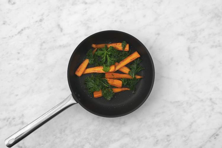 Sauté the garlic veggies 