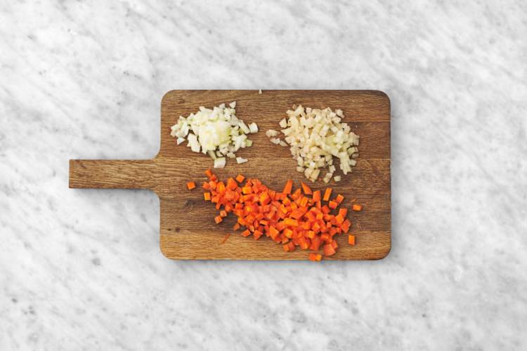 Prep the veggies 