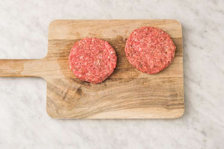 Prep the burger patties 