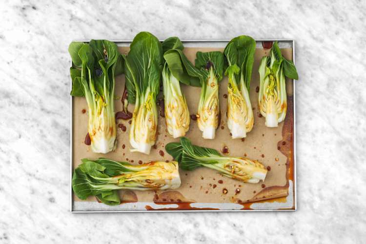 Ugnsbaka pak choi