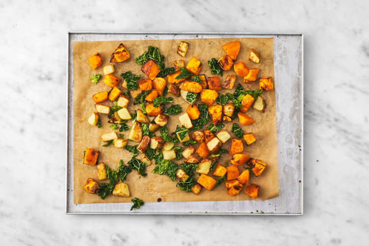 Roast the veggies