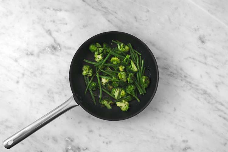 Cook the veggies