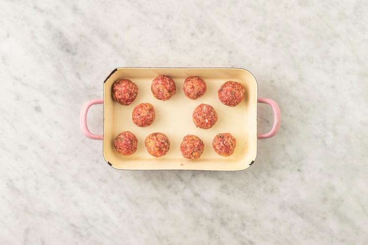 Bake the meatballs