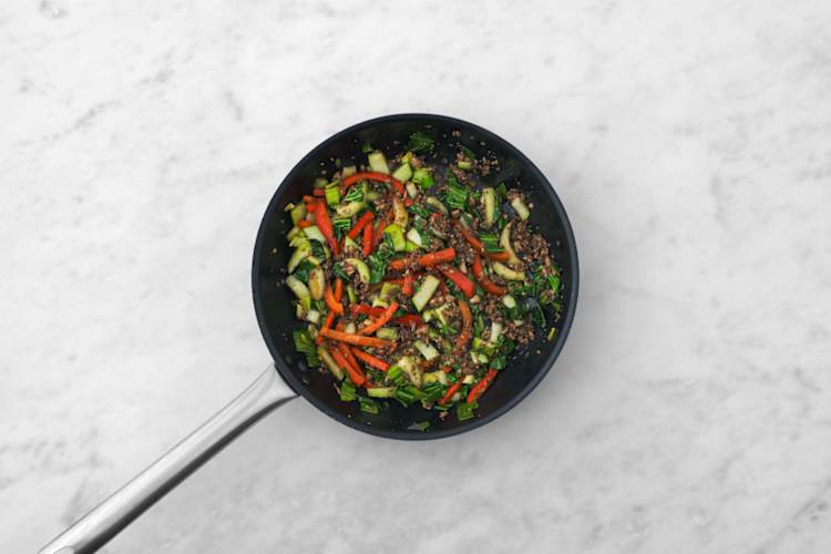 Soften the Pak Choi