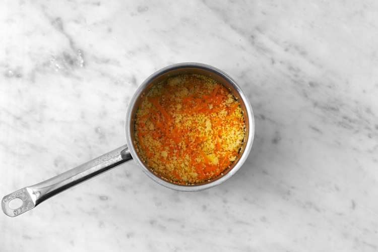 Cook the couscous 
